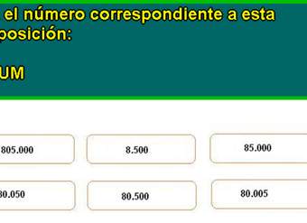 Valor posicional Valor posicional