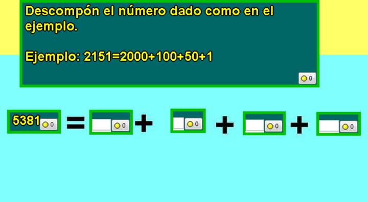Descomponer número (II) Descomponer número (II)