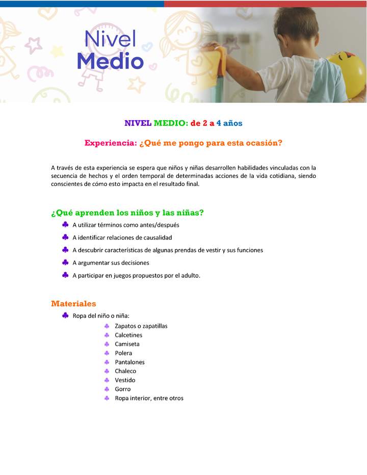 Experiencia: ¿Qué me pongo para esta ocasión?