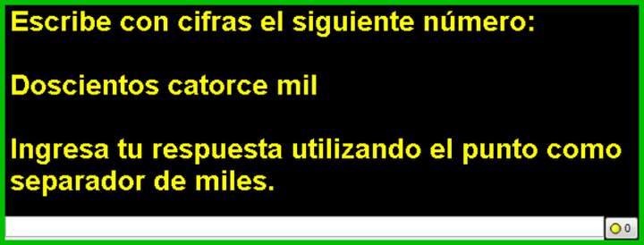Escribir número con dígitos(II) Escribir número con dígitos(II)