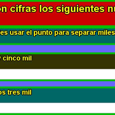 Escribir número con dígitos(III) Escribir número con dígitos(III)
