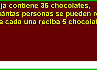 Repartiendo chocolates Repartiendo chocolates