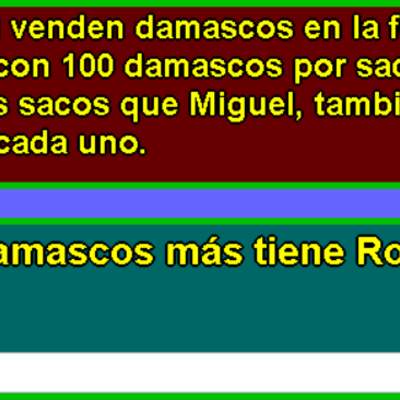 Problema de multiplicación y sustracción Problema de multiplicación y sustracción