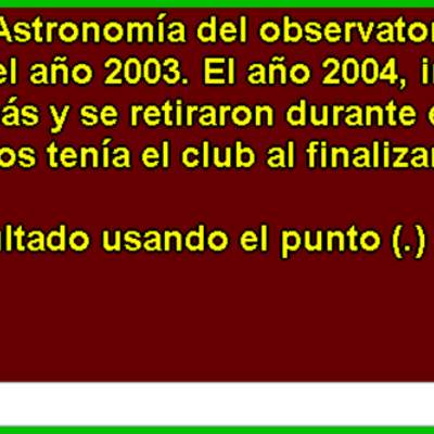 Club de Astronomía Club de Astronomía