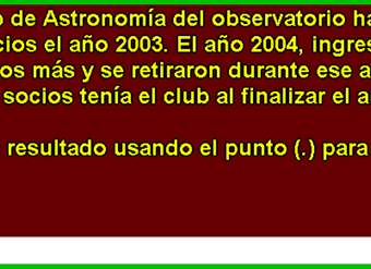 Club de Astronomía Club de Astronomía