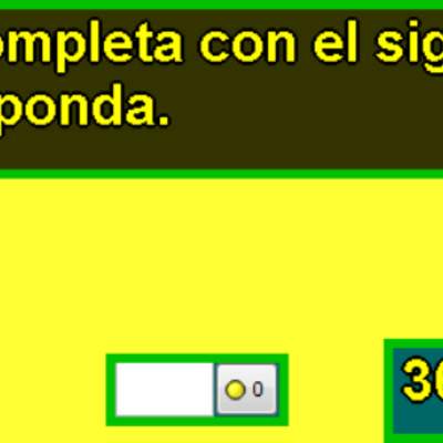 Comparar y ordenar números (V) Comparar y ordenar números (V)
