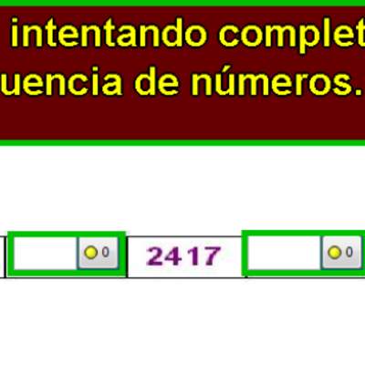 Completar secuencia numérica (I)