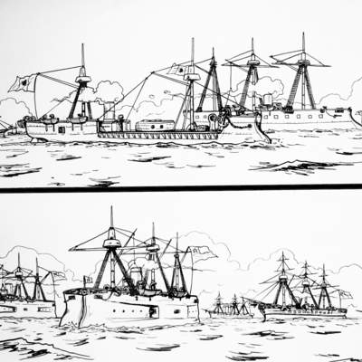 Buques chilenos y peruanos en guerra del Pacífico Buques chilenos y peruanos en guerra del Pacífico