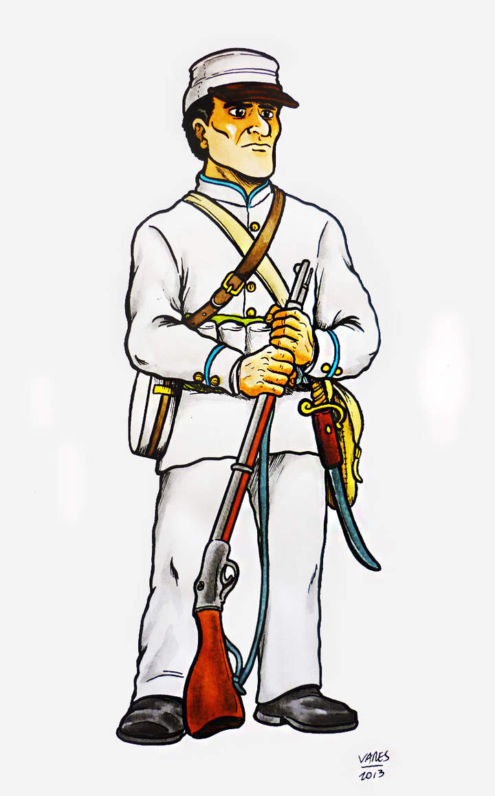 Soldado peruano guerra del Pacífico Soldado peruano guerra del Pacífico