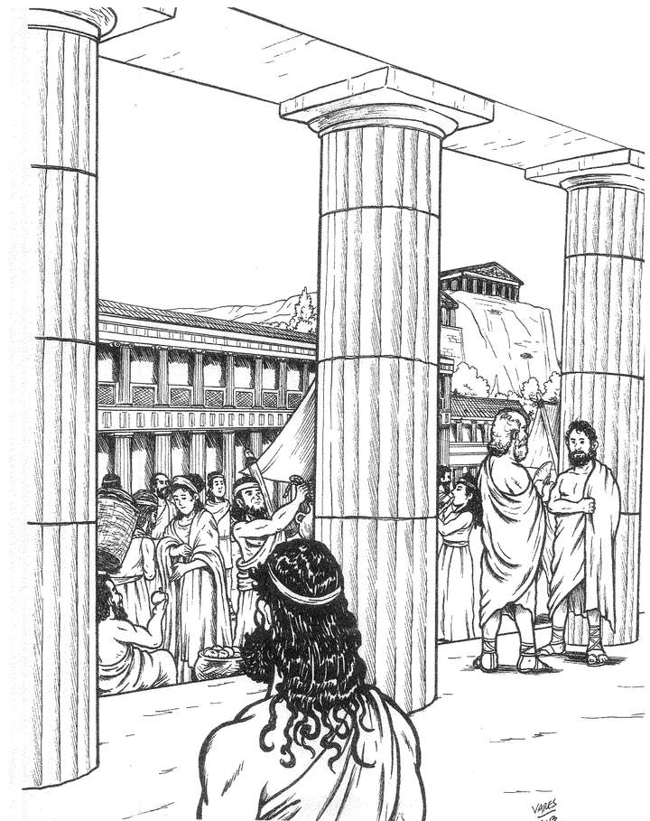 Griegos en el ágora Griegos en el ágora