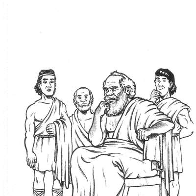 Sócrates y sus discípulos Sócrates y sus discípulos