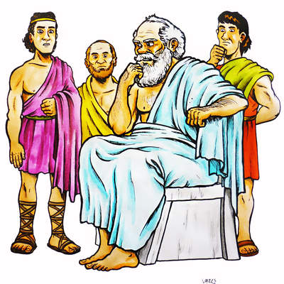 Sócrates y sus discípulos Sócrates y sus discípulos