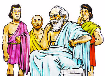 Sócrates y sus discípulos Sócrates y sus discípulos