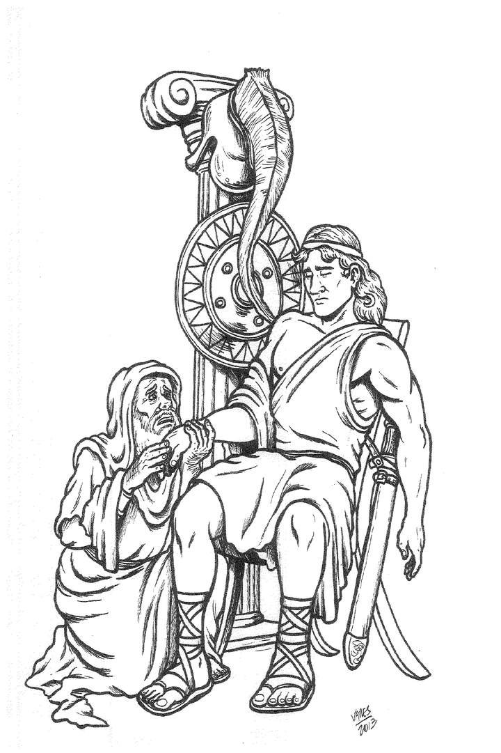 Escena de la Iliada Escena de la Iliada