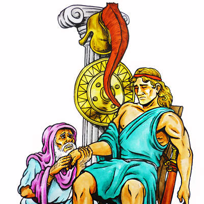 Escena de la Iliada Escena de la Iliada