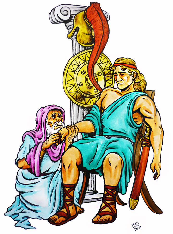 Escena de la Iliada Escena de la Iliada