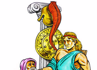 Escena de la Iliada Escena de la Iliada