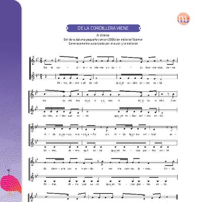 De la cordillera viene De la cordillera viene