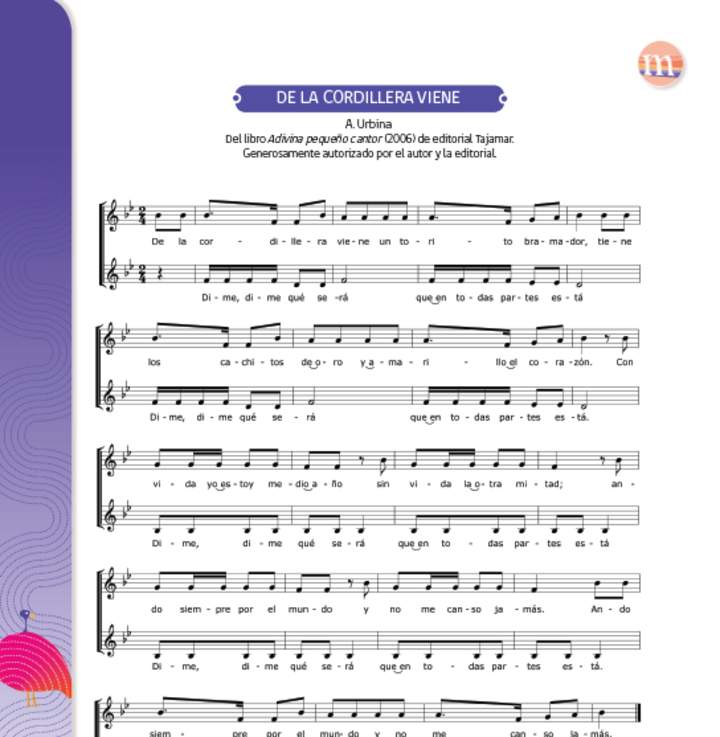 De la cordillera viene De la cordillera viene