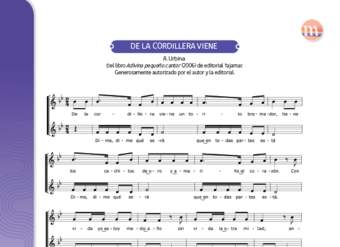 De la cordillera viene De la cordillera viene