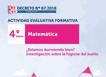 Actividades Evaluativas Formativas. 4° básico: ¿Estamos durmiendo bien? Investigación sobre la higiene del sueño Actividades Evaluativas Formativas. 4° básico: ¿Estamos durmiendo bien? Investigación sobre la higiene del sueño
