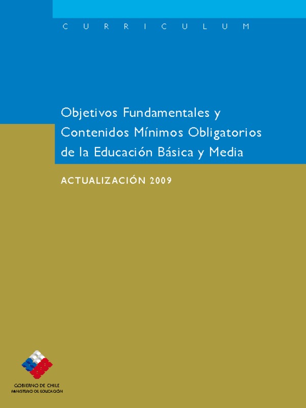 Marco Curricular - Actualización 2009 Marco Curricular - Actualización 2009