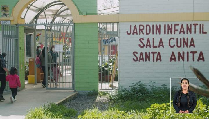 Video experiencia pedagógica con canción "A saludarnos", Sala Cuna