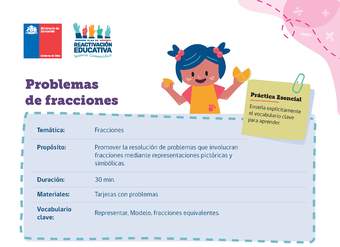 Problemas de fracciones