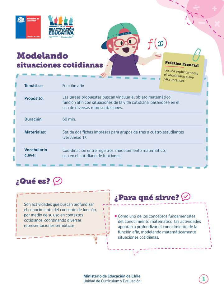 Modelando situaciones cotidianas