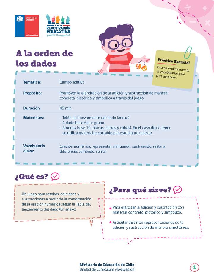 A la orden de los dados