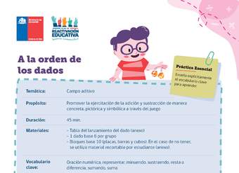 A la orden de los dados