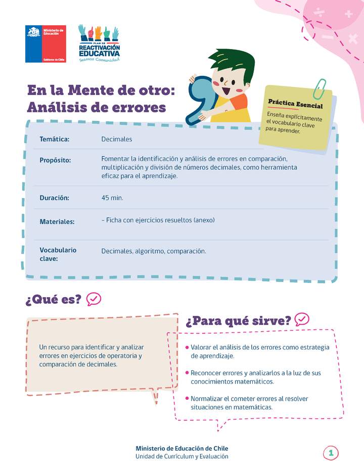 En la Mente de otro: Análisis de errores