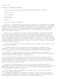 Ley 20370 - Establece la Ley General de Educación