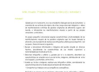 Artes Visuales 7° básico-Unidad 1-OA1;4;5-Actividad 1 Artes Visuales 7° básico-Unidad 1-OA1;4;5-Actividad 1