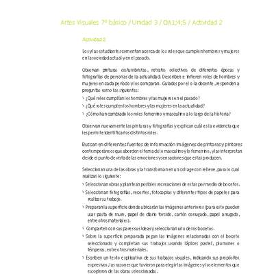 Artes Visuales 7° básico-Unidad 3-OA1;4;5-Actividad 2 Artes Visuales 7° básico-Unidad 3-OA1;4;5-Actividad 2
