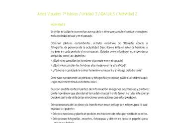 Artes Visuales 7° básico-Unidad 3-OA1;4;5-Actividad 2 Artes Visuales 7° básico-Unidad 3-OA1;4;5-Actividad 2