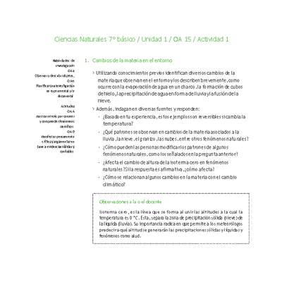Ciencias Naturales 7° básico-Unidad 1-OA15-Actividad 1 Ciencias Naturales 7° básico-Unidad 1-OA15-Actividad 1