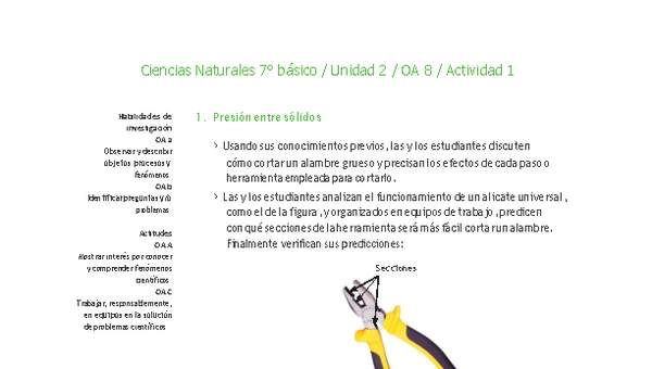 Ciencias Naturales 7° básico-Unidad 2-OA8-Actividad 1 Ciencias Naturales 7° básico-Unidad 2-OA8-Actividad 1