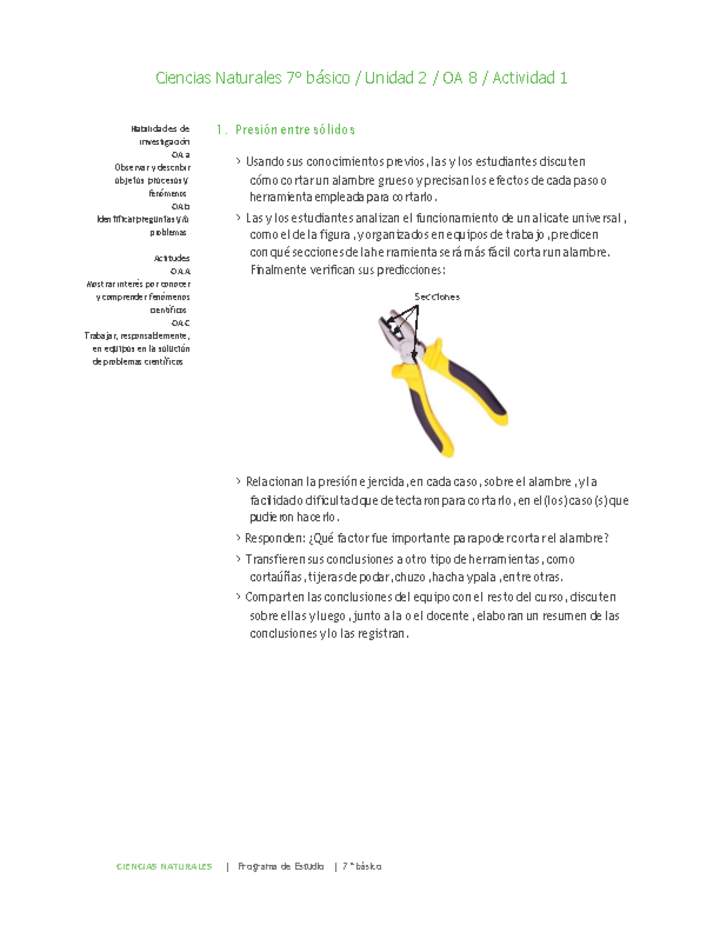 Ciencias Naturales 7° básico-Unidad 2-OA8-Actividad 1 Ciencias Naturales 7° básico-Unidad 2-OA8-Actividad 1