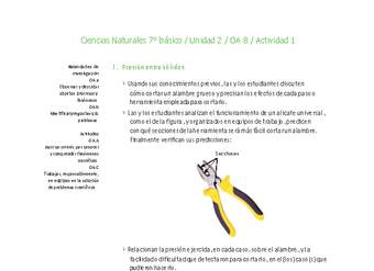 Ciencias Naturales 7° básico-Unidad 2-OA8-Actividad 1 Ciencias Naturales 7° básico-Unidad 2-OA8-Actividad 1