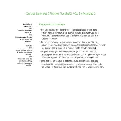 Ciencias Naturales 7° básico-Unidad 2-OA9-Actividad 1 Ciencias Naturales 7° básico-Unidad 2-OA9-Actividad 1