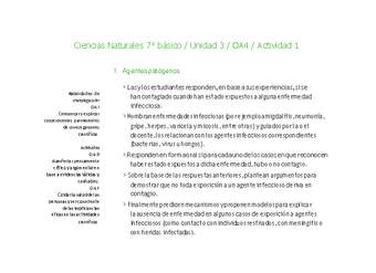 Ciencias Naturales 7° básico-Unidad 3-OA4-Actividad 1 Ciencias Naturales 7° básico-Unidad 3-OA4-Actividad 1