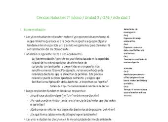 Ciencias Naturales 7° básico-Unidad 3-OA6-Actividad 1 Ciencias Naturales 7° básico-Unidad 3-OA6-Actividad 1