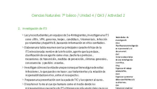 Ciencias Naturales 7° básico-Unidad 4-OA3-Actividad 2 Ciencias Naturales 7° básico-Unidad 4-OA3-Actividad 2