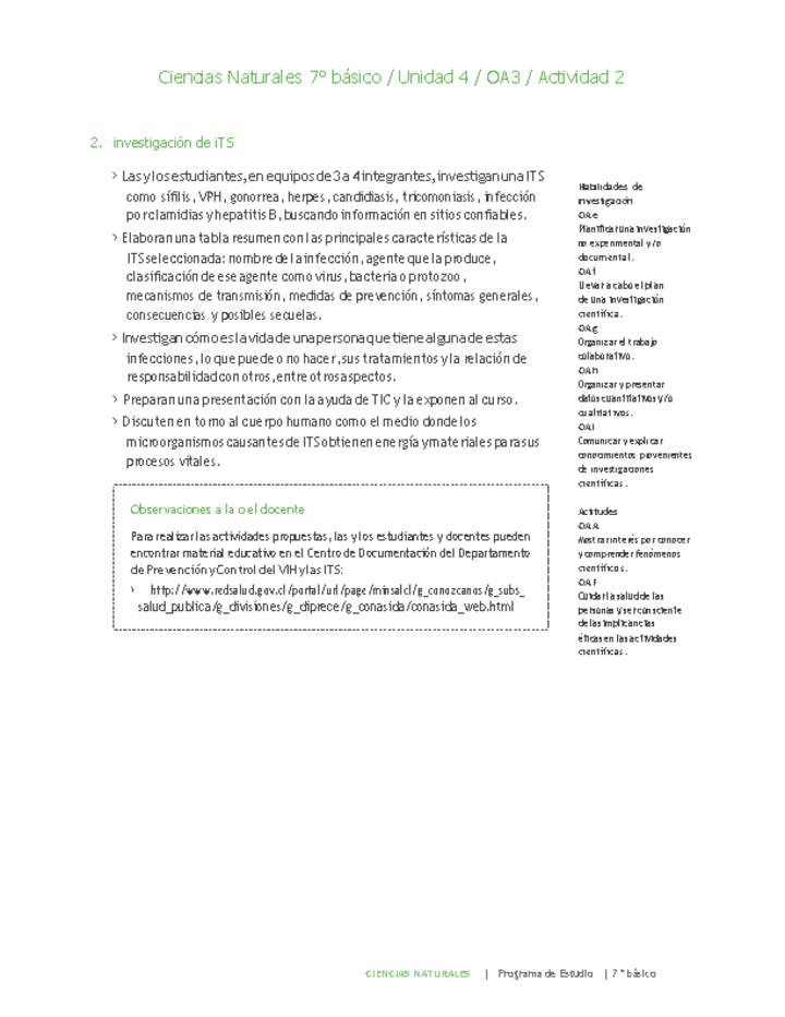 Ciencias Naturales 7° básico-Unidad 4-OA3-Actividad 2 Ciencias Naturales 7° básico-Unidad 4-OA3-Actividad 2