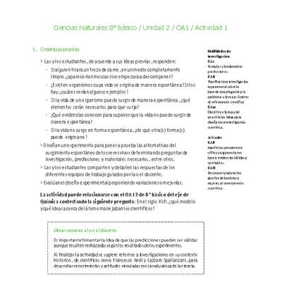 Ciencias Naturales 8° básico-Unidad 2-OA1-Actividad 1 Ciencias Naturales 8° básico-Unidad 2-OA1-Actividad 1