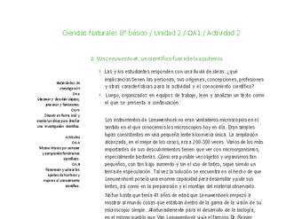 Ciencias Naturales 8° básico-Unidad 2-OA1-Actividad 2 Ciencias Naturales 8° básico-Unidad 2-OA1-Actividad 2