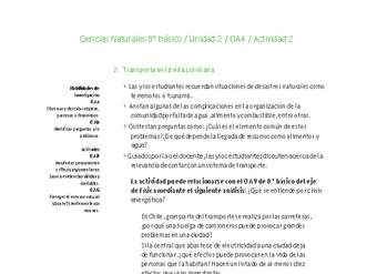 Ciencias Naturales 8° básico-Unidad 2-OA4-Actividad 2 Ciencias Naturales 8° básico-Unidad 2-OA4-Actividad 2