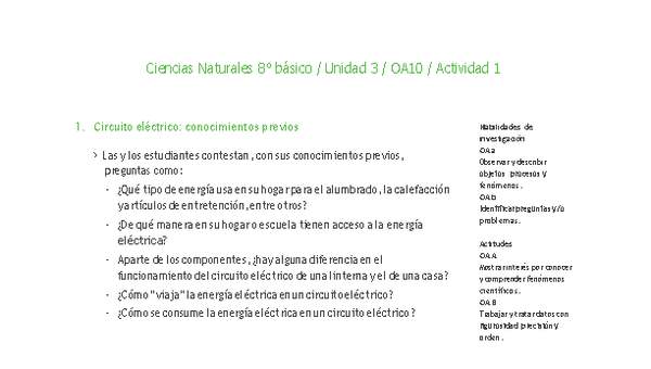 Ciencias Naturales 8° básico-Unidad 3-OA10-Actividad 1 Ciencias Naturales 8° básico-Unidad 3-OA10-Actividad 1