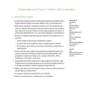 Ciencias Naturales 8° básico-Unidad 4-OA12-Actividad 1 Ciencias Naturales 8° básico-Unidad 4-OA12-Actividad 1
